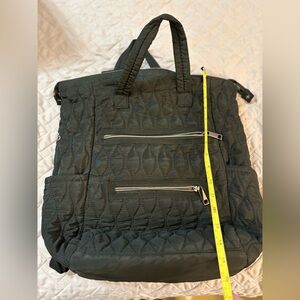 Black Quilted Backpack